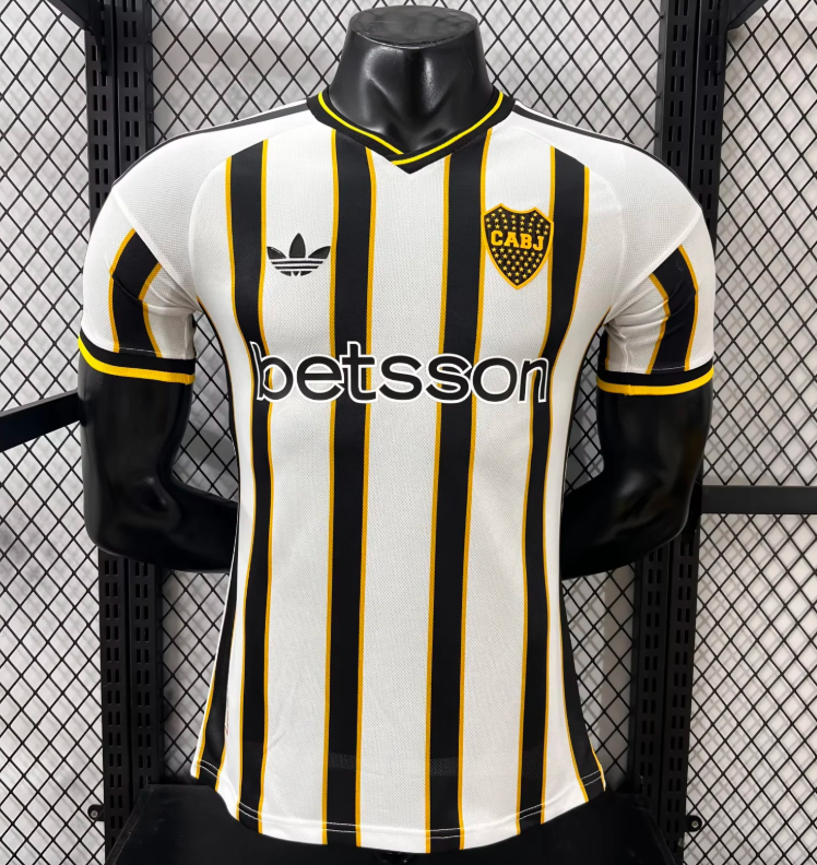 Camiseta Boca Junior 26 negro amarillo blanco version jugador (solo tallas S-2XL)