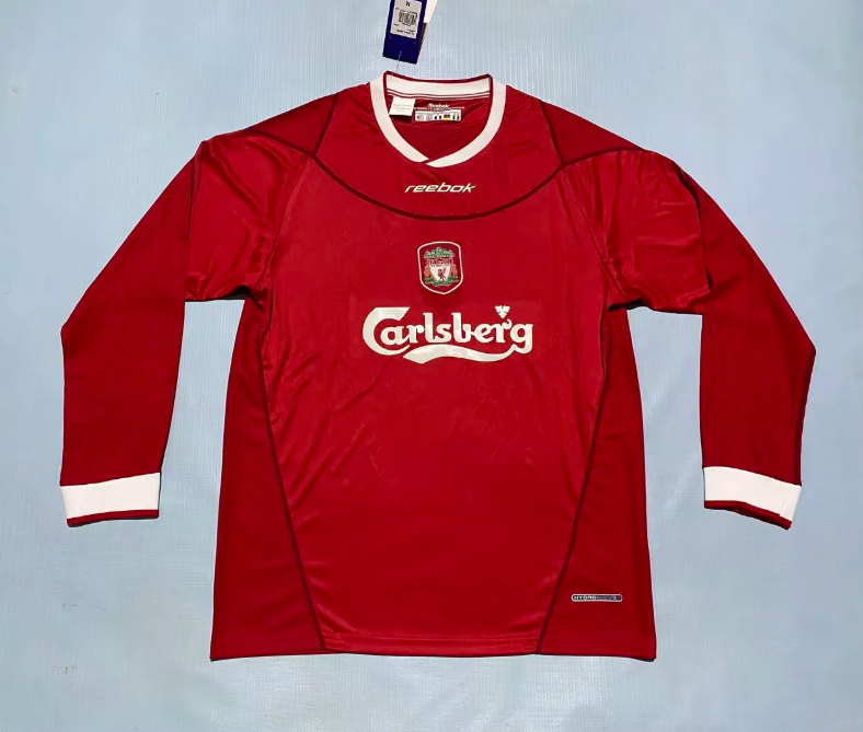 Camiseta manga larga Liverpool 2002/04 Local (tallas S-XXL)
