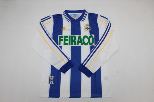 Camiseta Deportivo de la coruña 1999/00 local manga larga (tallas S-XXL)