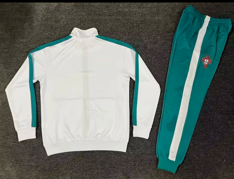 Chandal Portugal 2026 blanco con verde (tallas S-XXL)