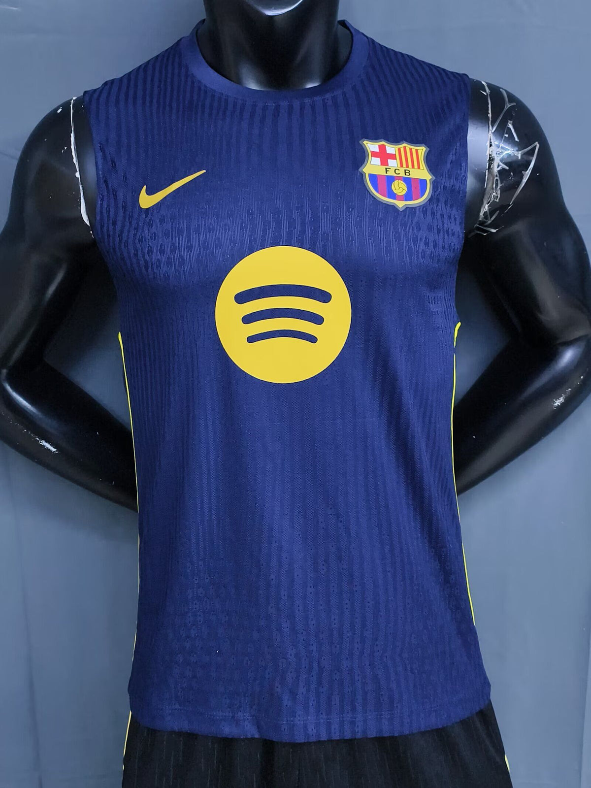 Camiseta sin mangas Barcelona 26-27 azul oscura version jugador (tallas S-2XL)