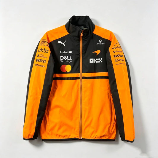 Chaqueta cortavientos maclaren 2026 negro amarillo (tallas S-3XL)