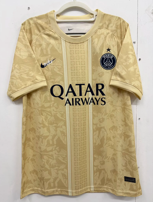 Camiseta PSG Paris 25/26, versión conceptual dorada (solo tallas S-XXL)