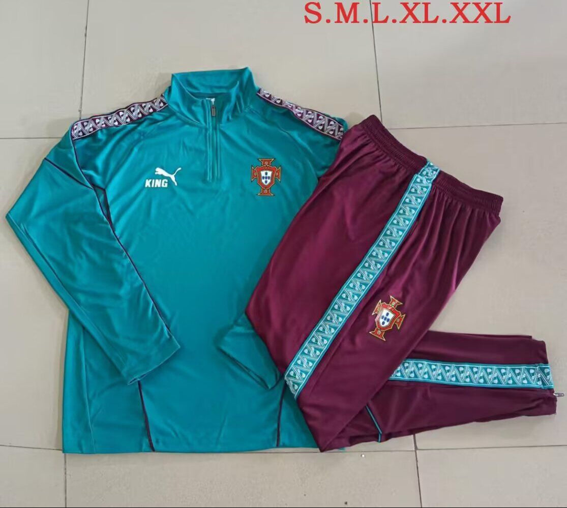 Chandal de entrenamiento Portugal 2026 verde (tallas S-XXL)