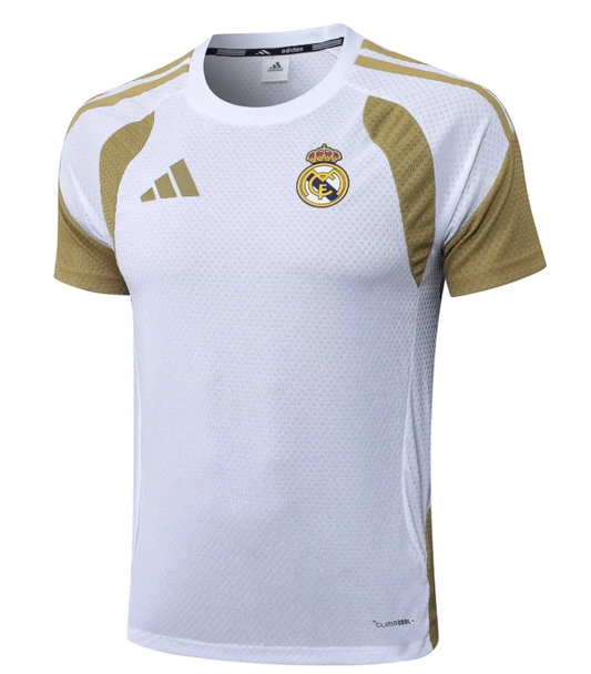 Camiseta de entrenamiento Real Madrid 25/26 version jugador especial oro