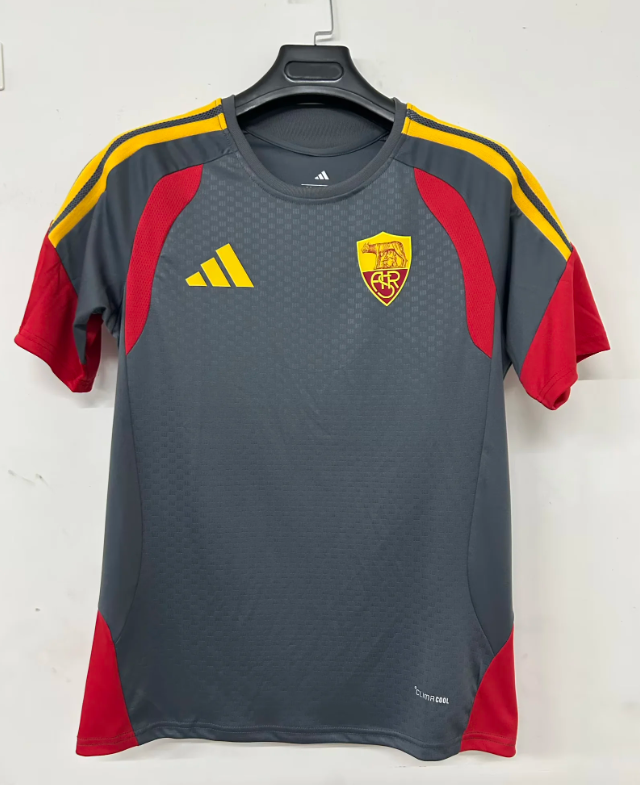 Camiseta de entrenamiento Roma 26/27 gris oscuro versión jugador (tallas S-3XL)
