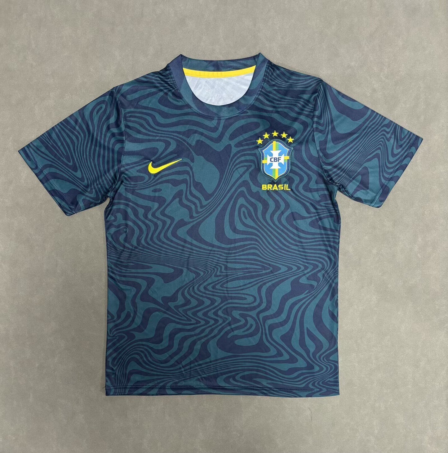 Camisetas de entrenamiento Brasil 2026 azul oscuro (solo tallas S-4XL)