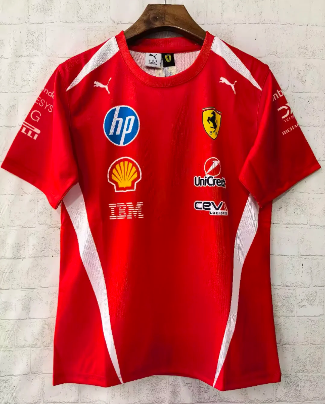 Camiseta Ferrari 2026 roja y blanca (Solo tallas S-5XL)