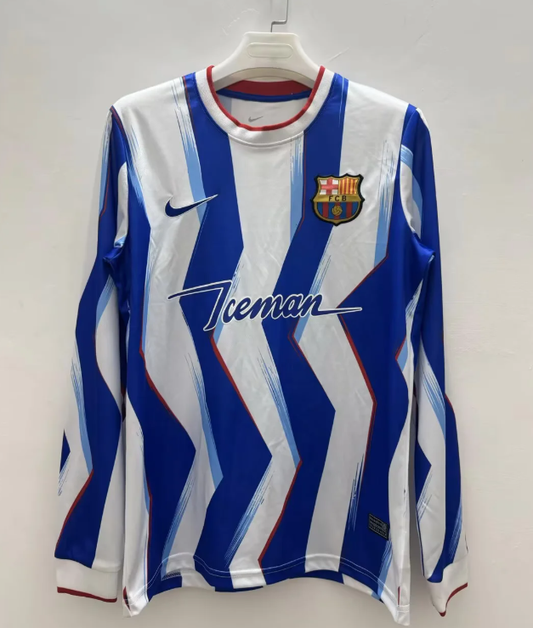 Camiseta manga larga Barcelona 26-27 azul blanco versión especial (tallas S-4XL)