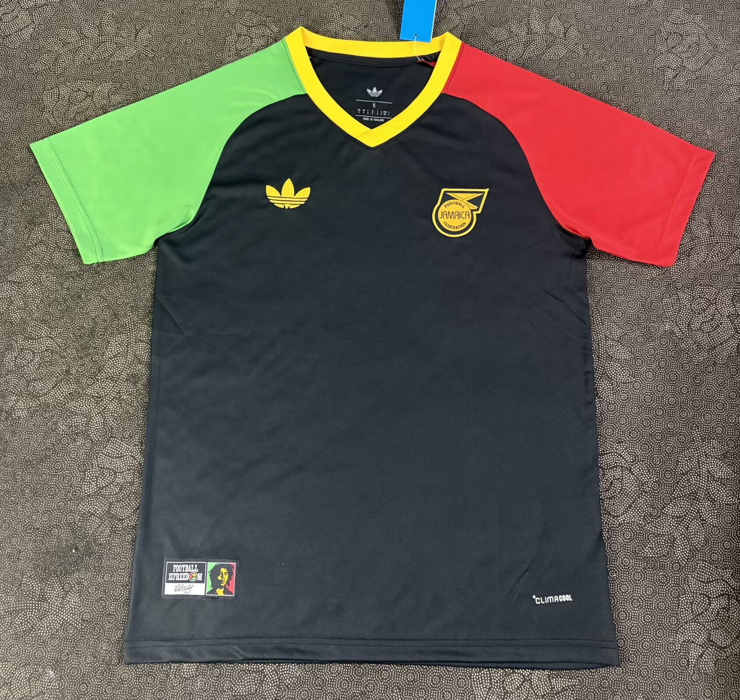 Camiseta de entrenamiento Jamaica 2026 negra con verde y rojo (tallas S-4XL)