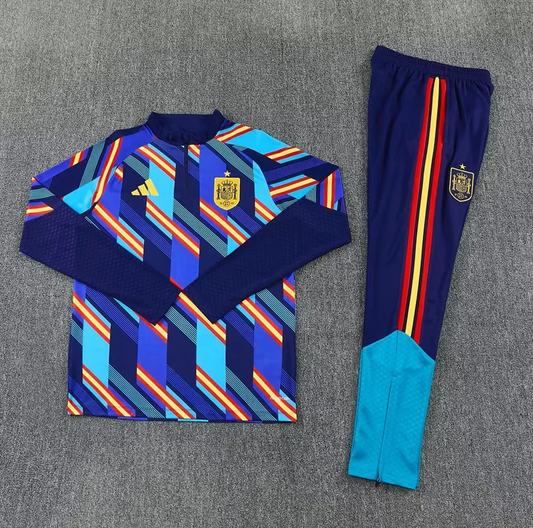 Chandal de entrenamiento España 2026 azul mixto (tallas adultos y niños)