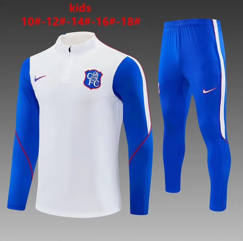 Chandal de entrenamiento Chelsea 26/27 blanco con azul (tallas adultos y niños) (Copia)