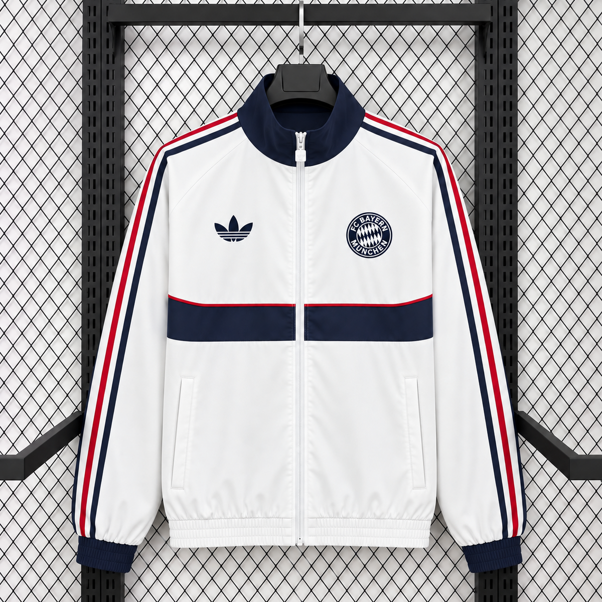 Chaqueta cortavientos blanca Bayern de Munich 26-27 (tallas S-XXL)