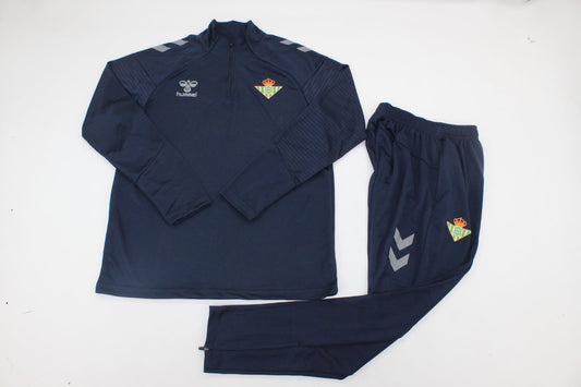 Chandal Betis negro 23/24 (tallas adulto y niño)