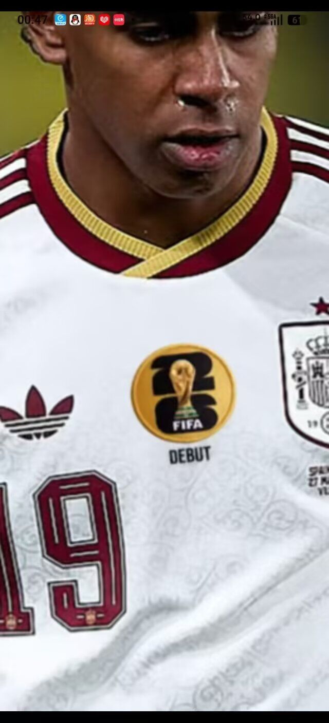 Camiseta España Visitante Mundial 2026 (tallas S - 4XL)