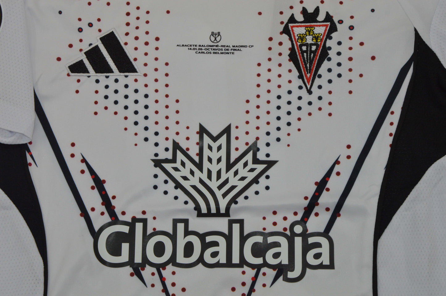 Equipacion Albacete 25/26 partido contra el Real Madrid (Solo talla niños)