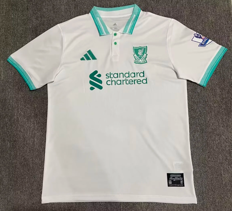 Polo Liverpool 26-27 blanco (tallas S-2XL)