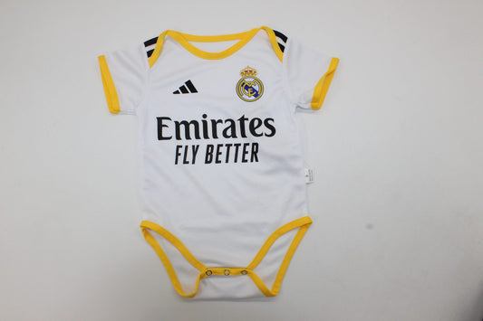 Body Real Madrid Blanco/Dorado  (6 meses -12 meses y 1-2 años)