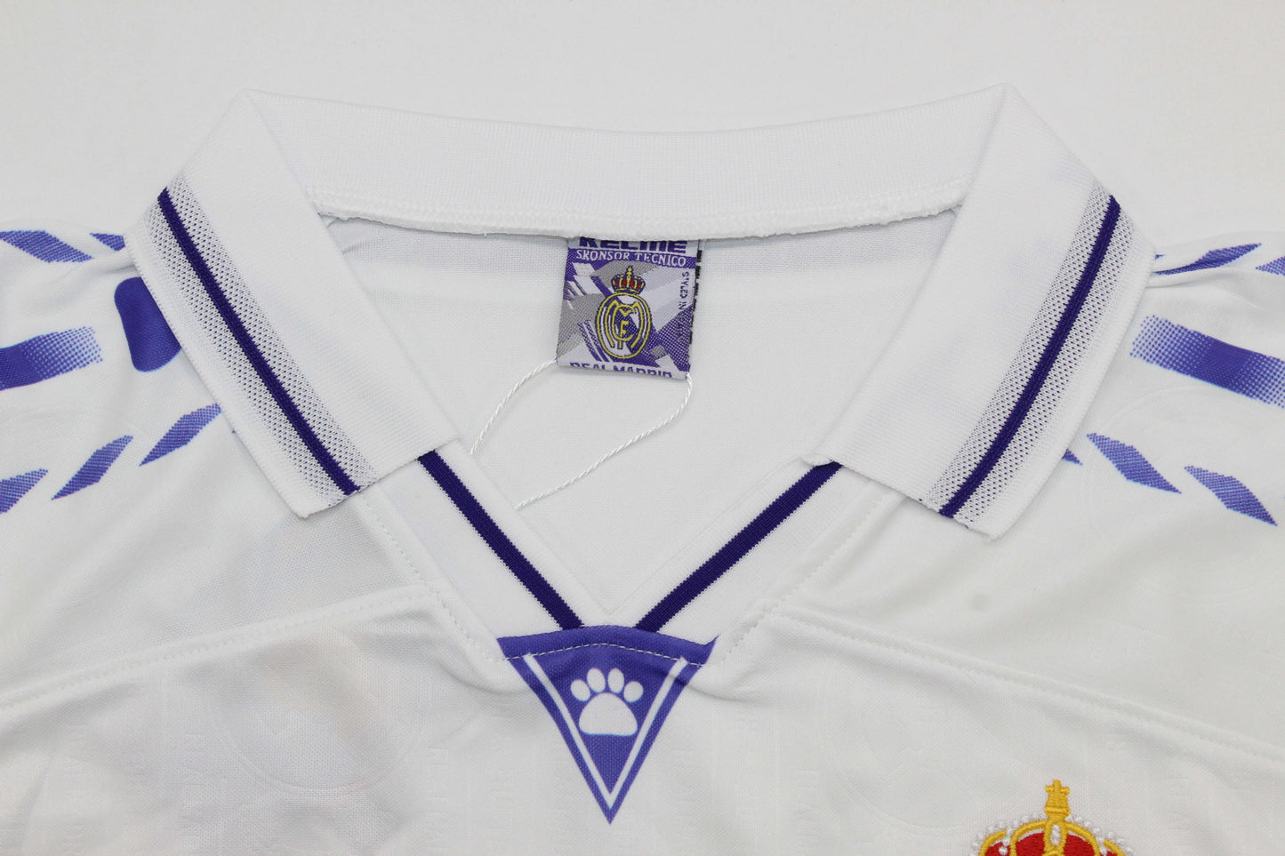 Camiseta manga larga Real Madrid 1996/97 local  (Tallas S-2XL)