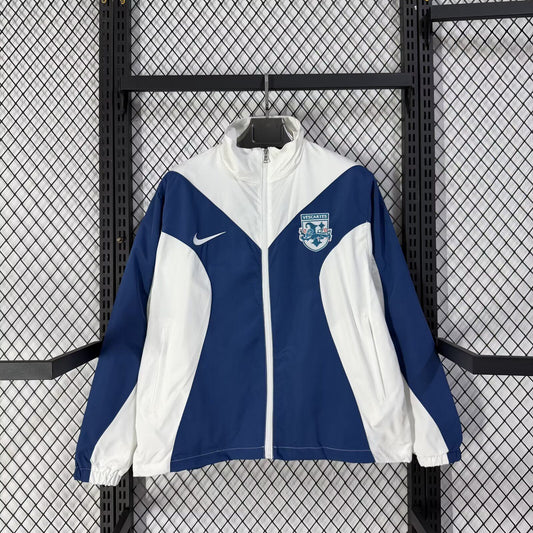 Chaqueta cortavientos Inglaterra blanca y azul (tallas S-XXL)