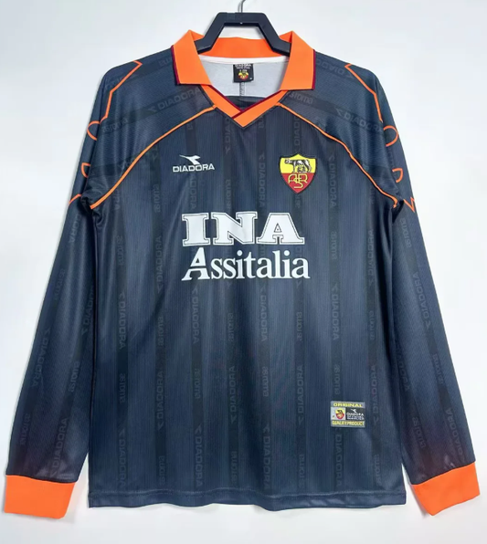 Camiseta de manga larga Roma 1999/2000 Visitante