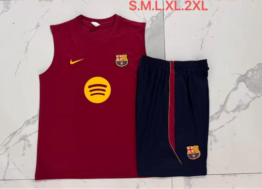 Equipacion sin mangas Barcelona 26/27 rojo oscuro (tallas S-XXL)