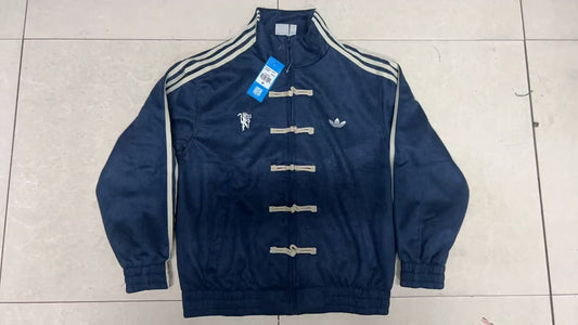 Chaqueta de traje Tang azul oscuro del Manchester United (tallas S-XXL)