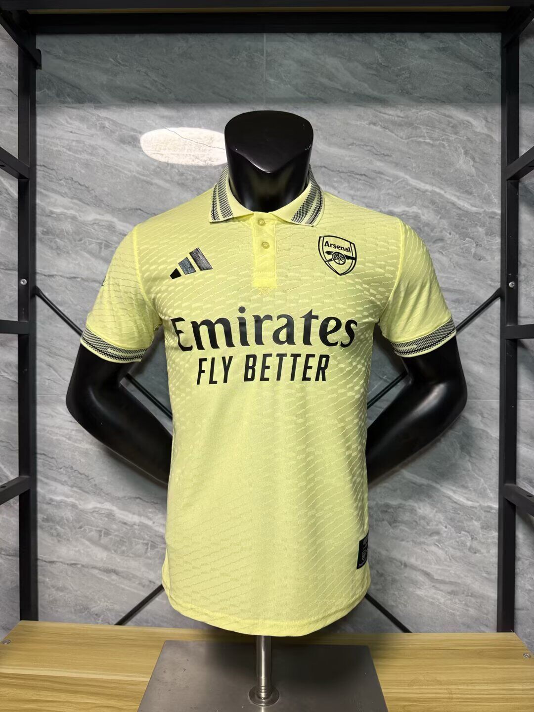 Polo amarillo Arsenal 2026 versión jugador (Solo tallas S-XXL)