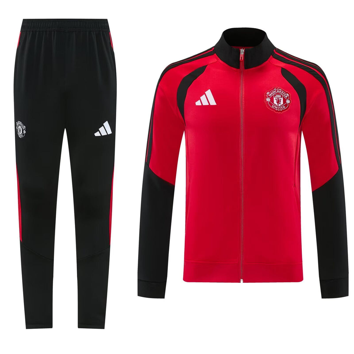Chandal Manchester United 26-27 rojo con negro (tallas S-XXL)
