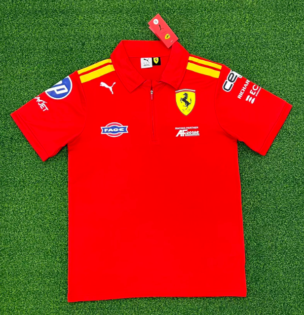 Polo Ferrari rojo 2026 (tallas S-4XL)
