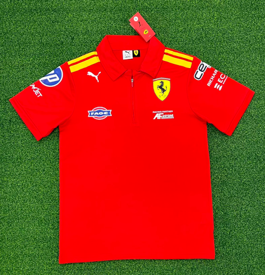 Polo Ferrari rojo 2026 (tallas S-4XL)