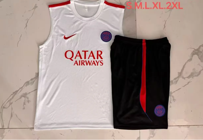 Conjunto de entrenamiento sin mangas PSG Paris 26/27 (tallas S-XXL)