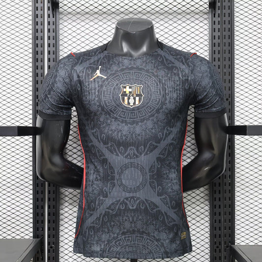 Camiseta Barcelona 26/27 negro con rojo versión jugador (tallas S-XXL)