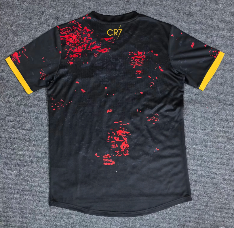 Camiseta Portugal 2026 negro CR7 versión (tallas S-4XL)