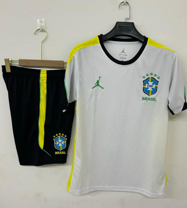 Conjunto de entrenamiento Brasil 2026 blanco (tallas S-3XL)