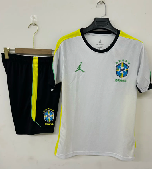 Conjunto de entrenamiento Brasil 2026 blanco (tallas S-3XL)