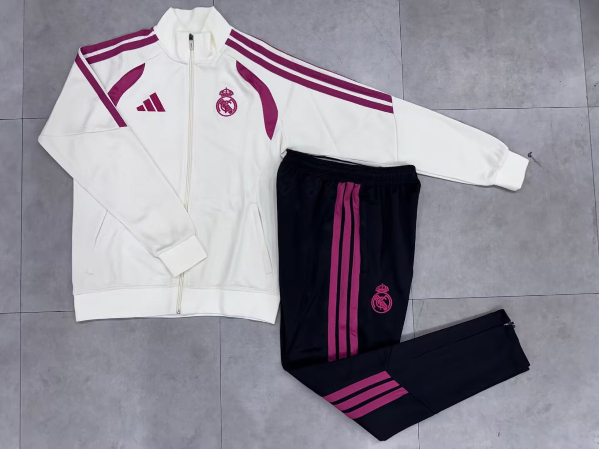 Chandal Real madrid 26-27 blanco con rosa (tallas S-XXL)
