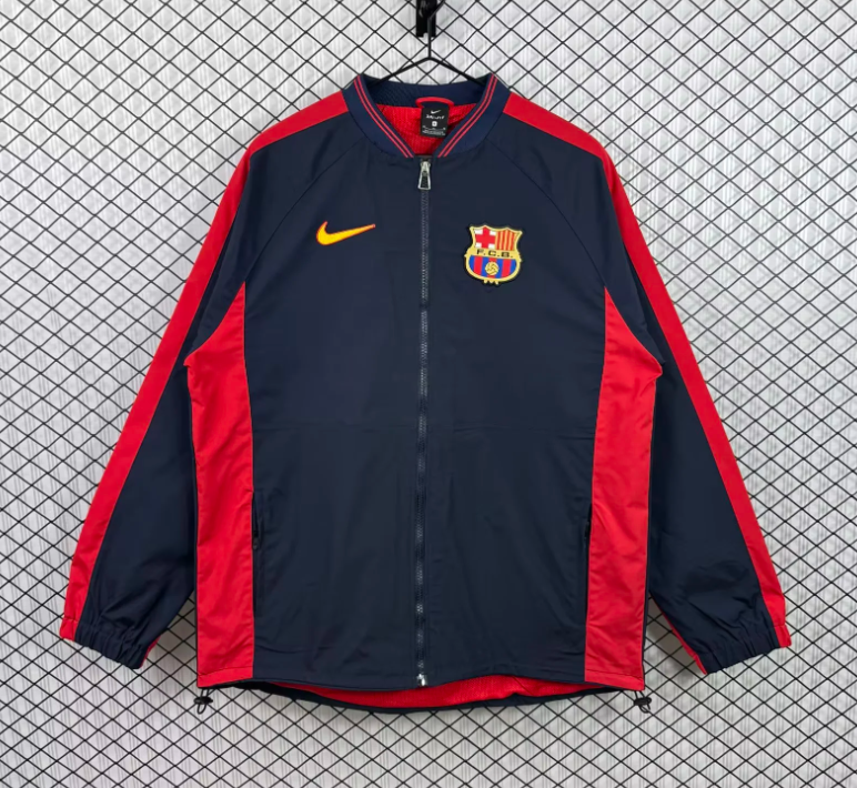 Chaqueta cortavientos Barcelona 1999-00 azul oscuro roja (tallas S-XXL)