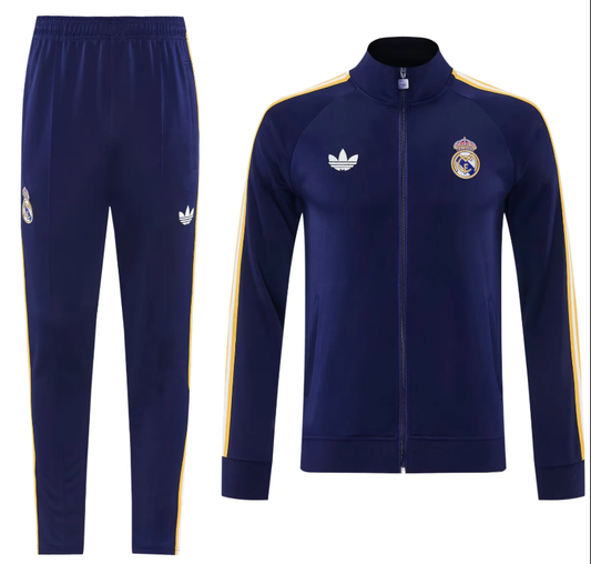 Chandal azul oscuro original Real Madrid 2026 (tallas S-XXL)