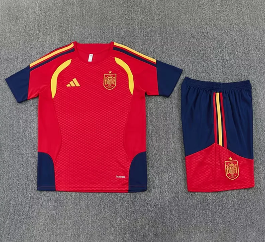 Conjunto de entrenamiento España 2026 roja (talla adulto y niños)