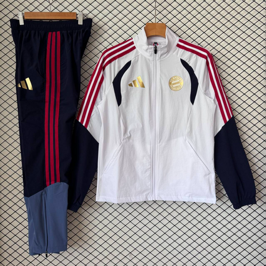 Chandal cortavientos Bayern de munich 26-27 blanco (tallas S-XXL)