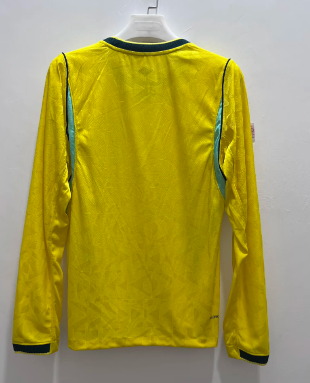 Camiseta manga larga Brasil Mundial 2026 local (solo tallas S-3XL)
