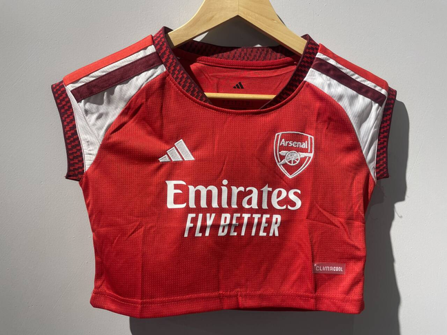Crop de mujer Arsenal 26-27 Local (tallas S-XXL)