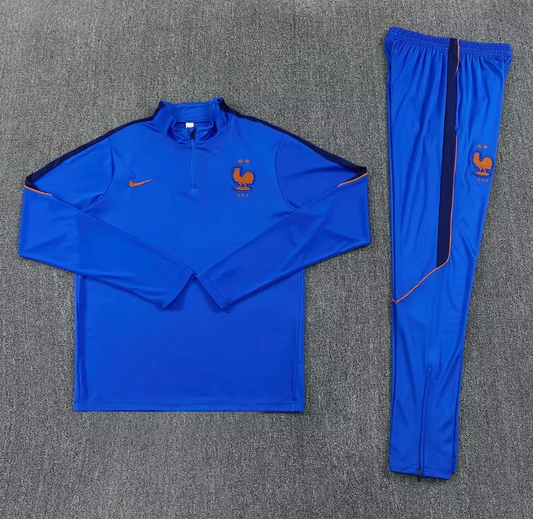 Chandal de entrenamiento Francia 2026 azul (tallas adultos y niños)