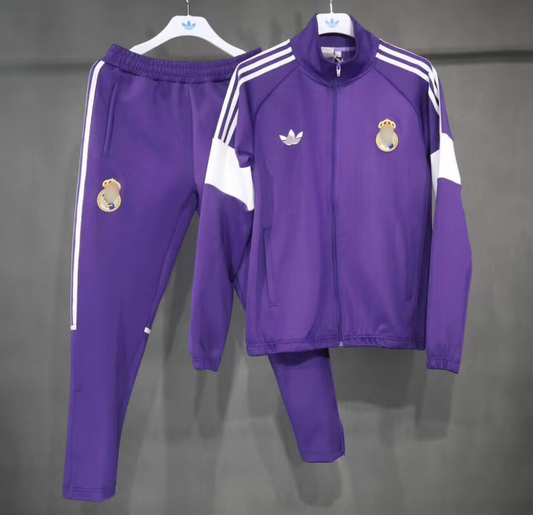 Chandal Real Madrid 26-27 morado con blanco (tallas S-XXL)