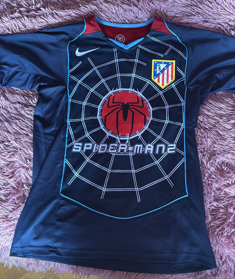 Camiseta Atletico de Madrid 2004-05 Visitante Spiderman