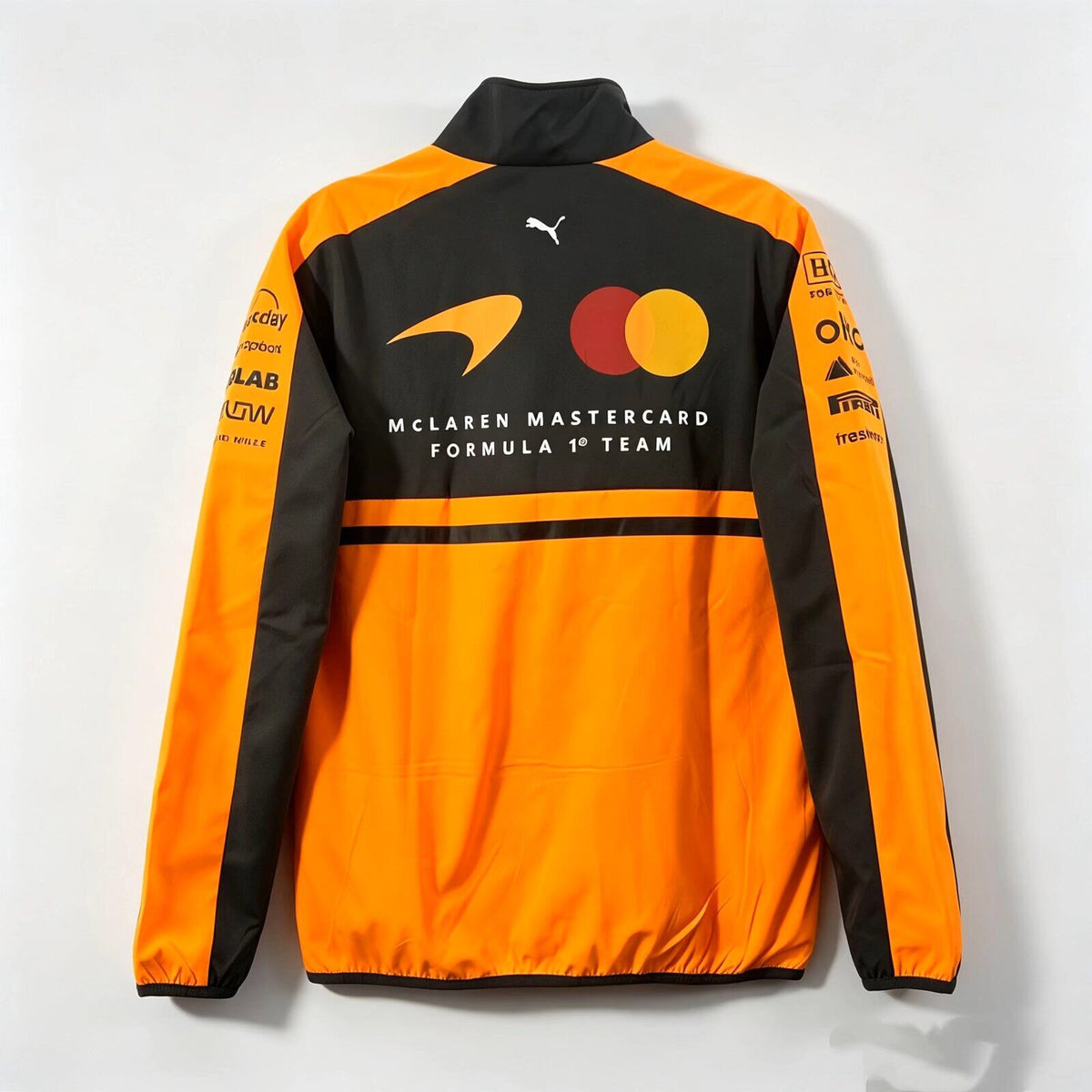 Chaqueta cortavientos maclaren 2026 negro amarillo (tallas S-3XL)