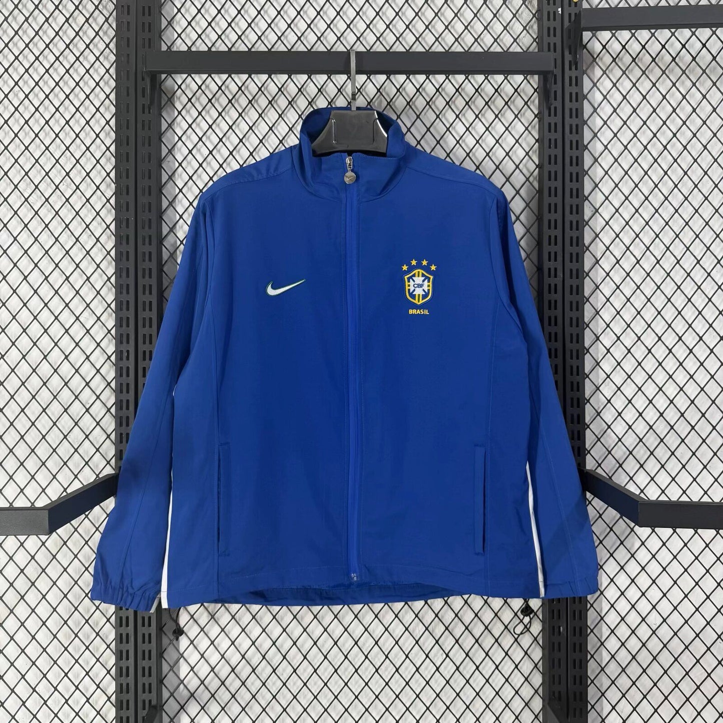 Chaqueta cortavientos azul Brasil 1998 (tallas S-XXL)