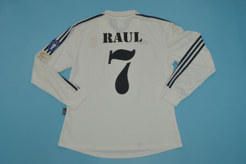 Camiseta de manga larga Real Madrid 2001/02 Final Champions