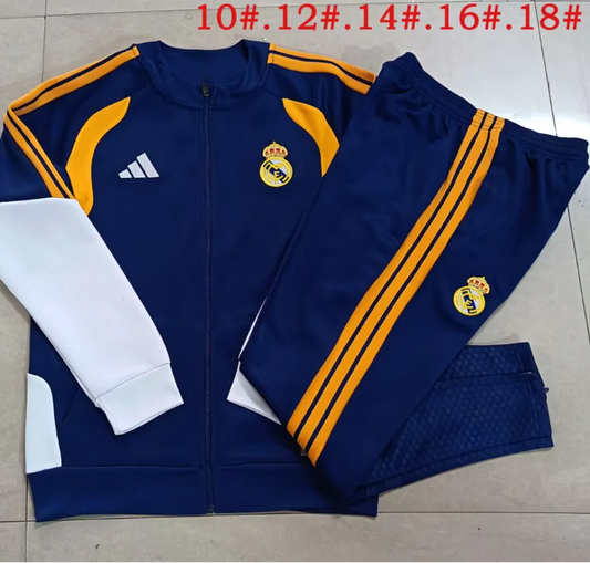 Chandal Real Madrid azul oscuro 2026 (tallas adulto y niño)